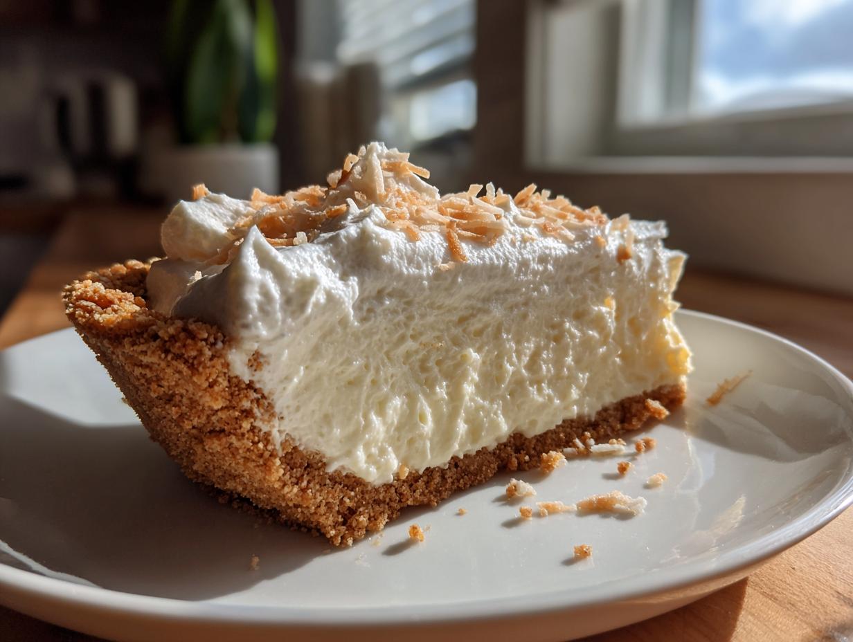 Amazing No Bake Coconut Cream Pie in 4 Hours
