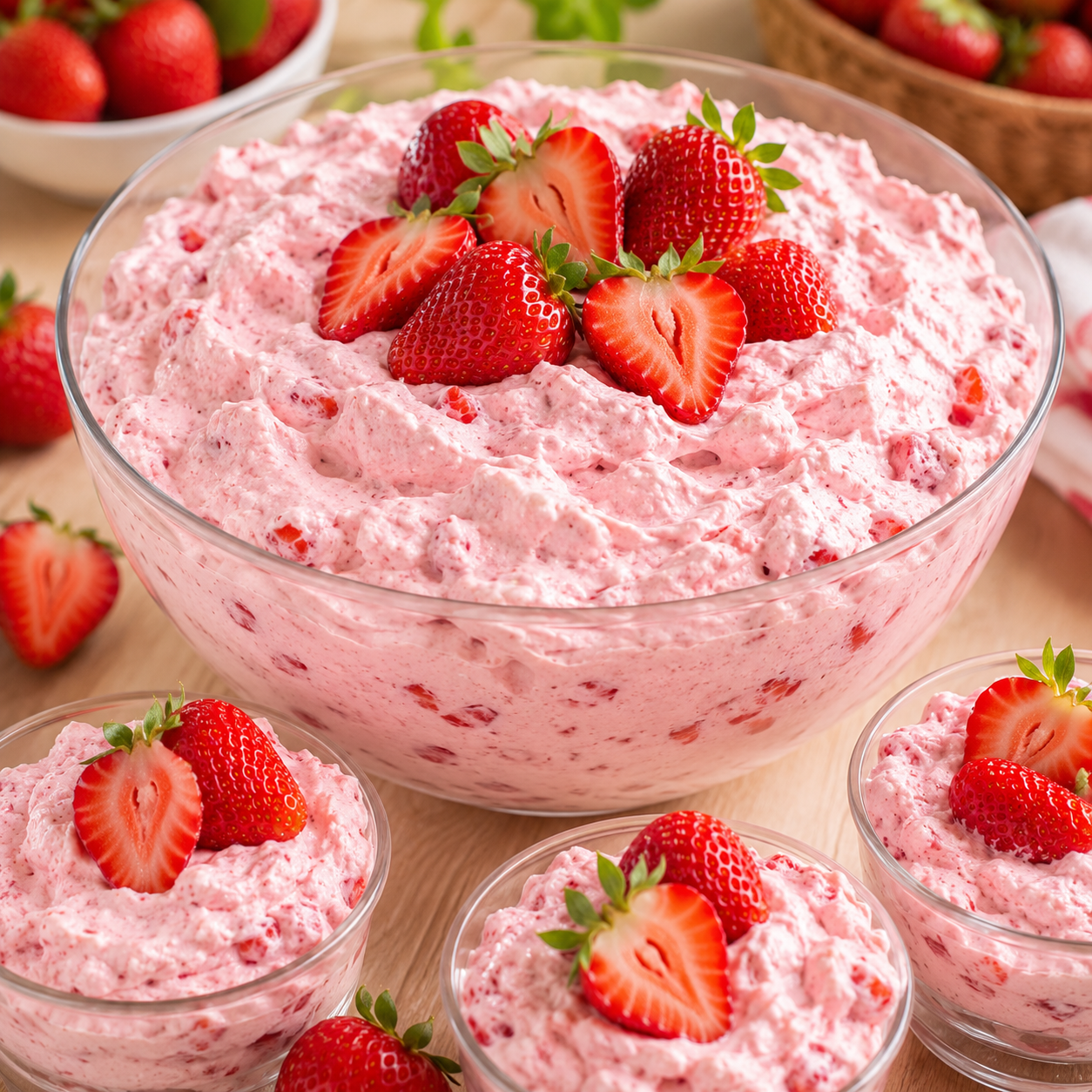 Erdbeerwolke Dessert – cremig, luftig & in nur 5 Minuten zubereitet