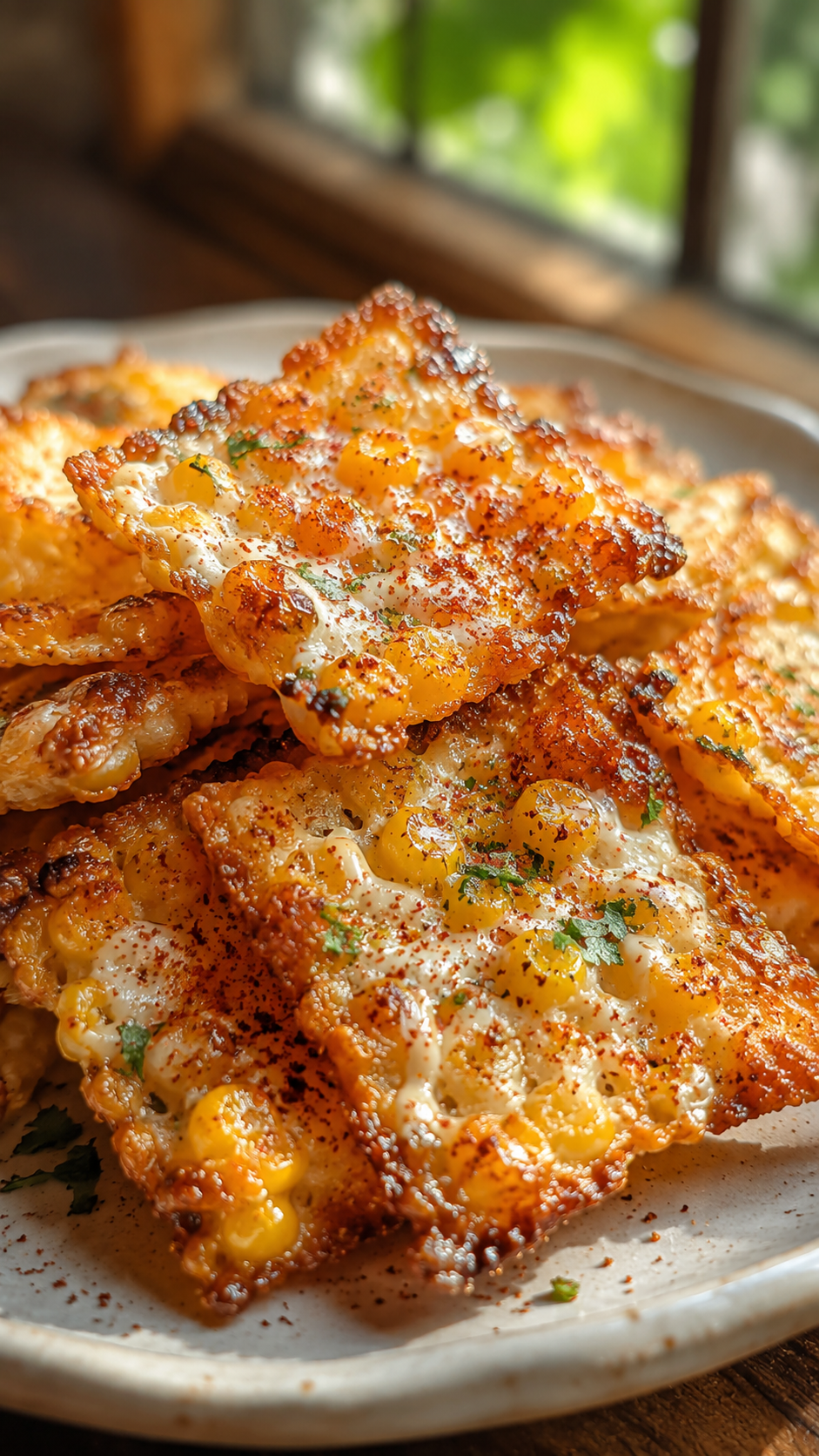 Street Corn Cottage Cheese Crunch Tiles Recipe