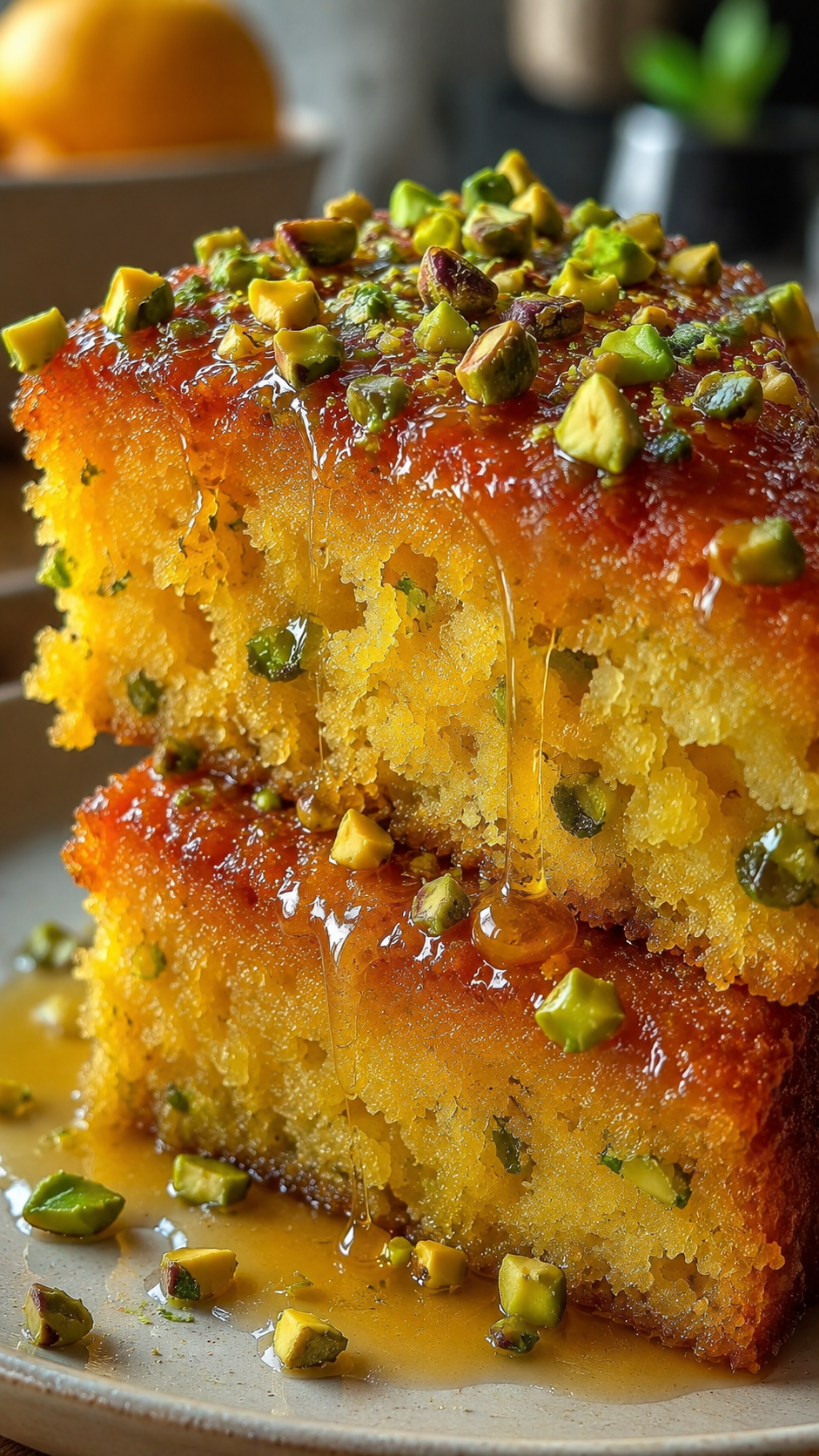 Flourless Orange Pistachio Cake