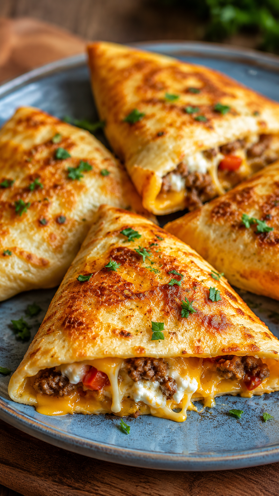 Savory Cottage Cheese Breakfast Sausage Foldovers