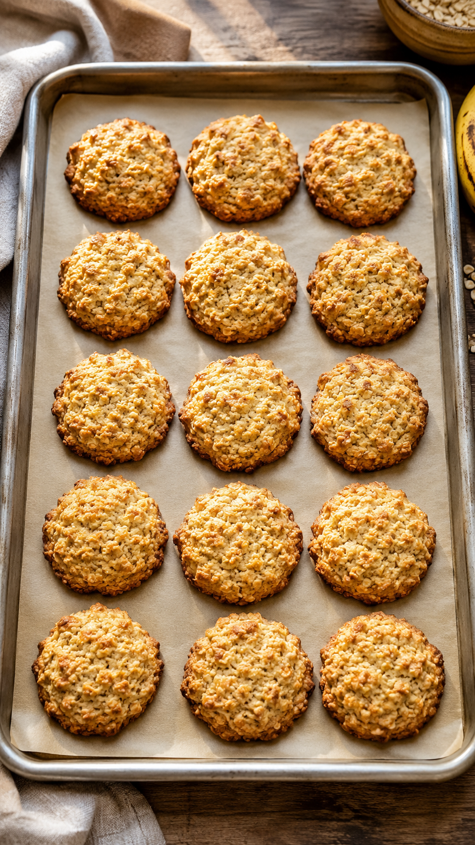 3-Ingredient Banana Cottage Cheese Cookies