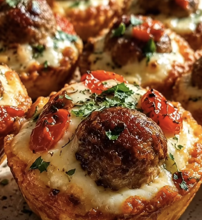 Saucy Cottage Cheese Meatball Pizza Boats
