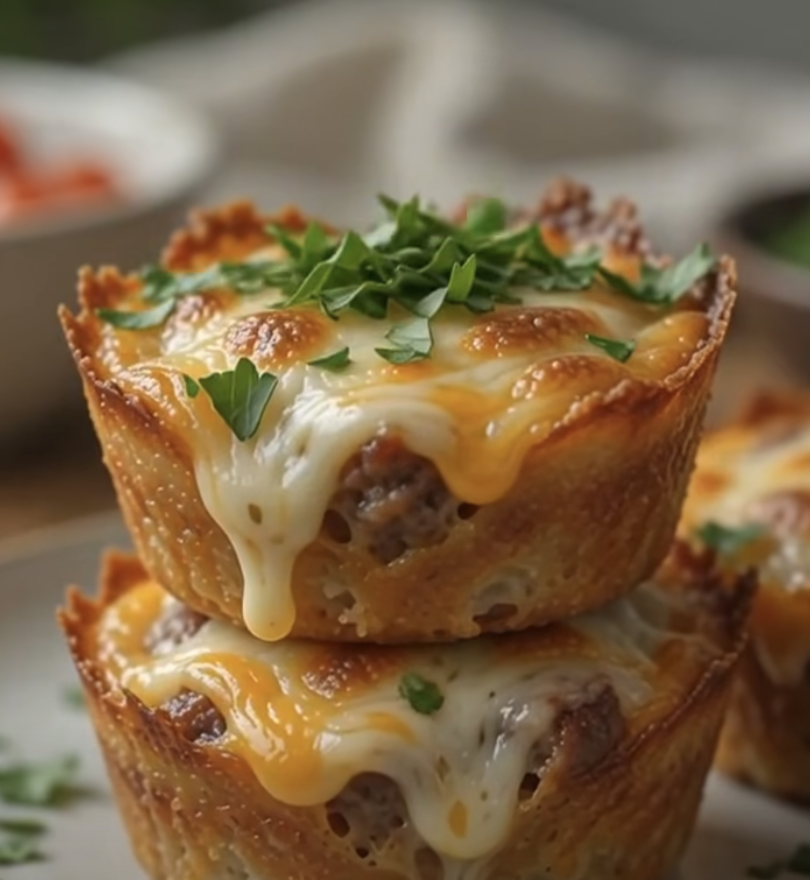 Comforting Cottage Cheese Cheeseburger Melt Cups