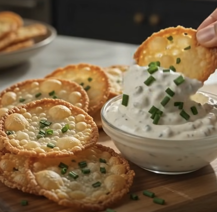 Sour Cream & Onion Cottage Cheese Crunch Chips