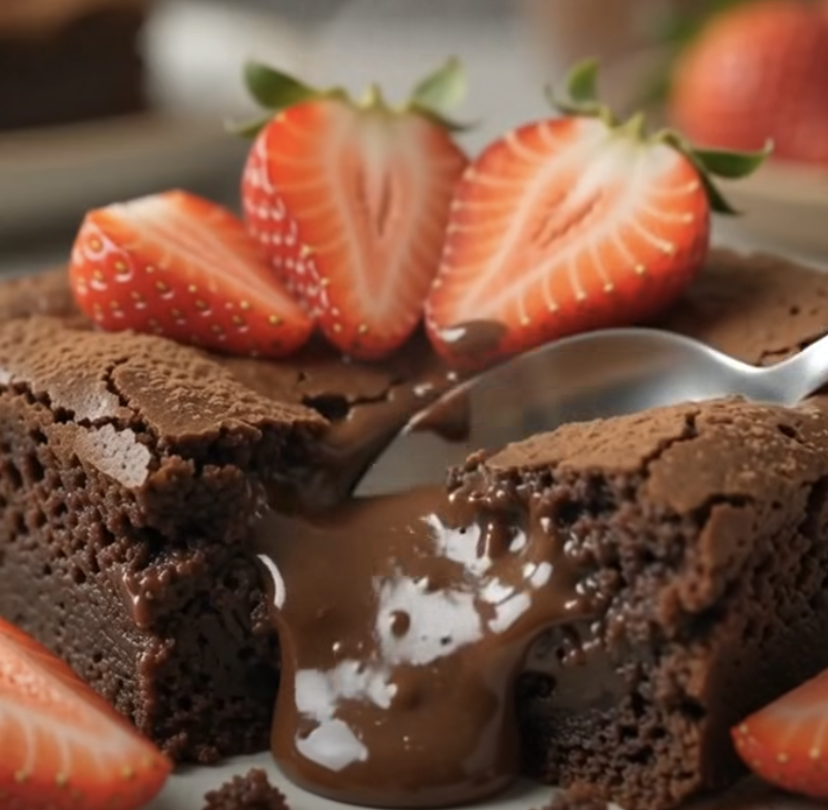 Cottage Cheese Lava Brownie