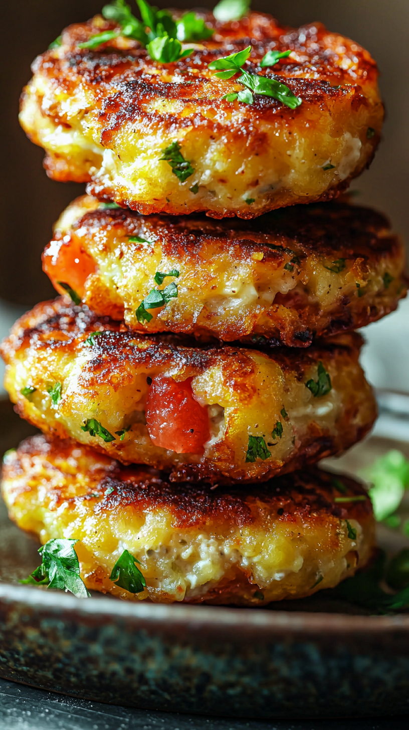 Sweet Strawberry Cottage Cheese Fritter Grid