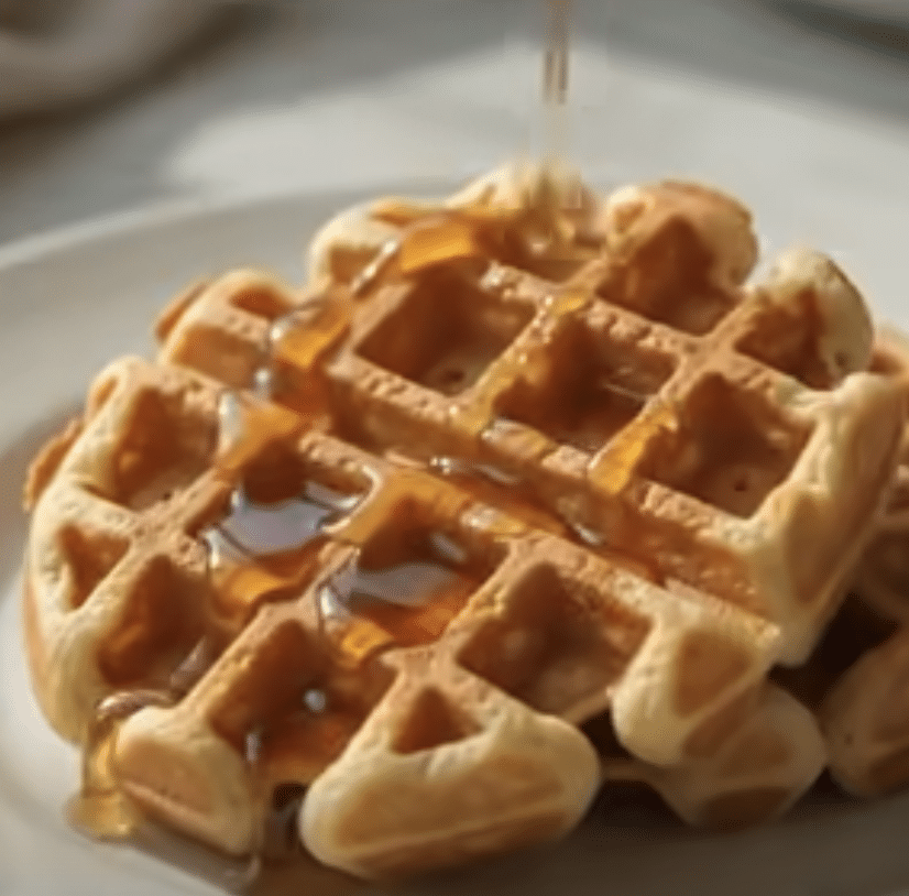 Crispy Cheese Brunch Waffles