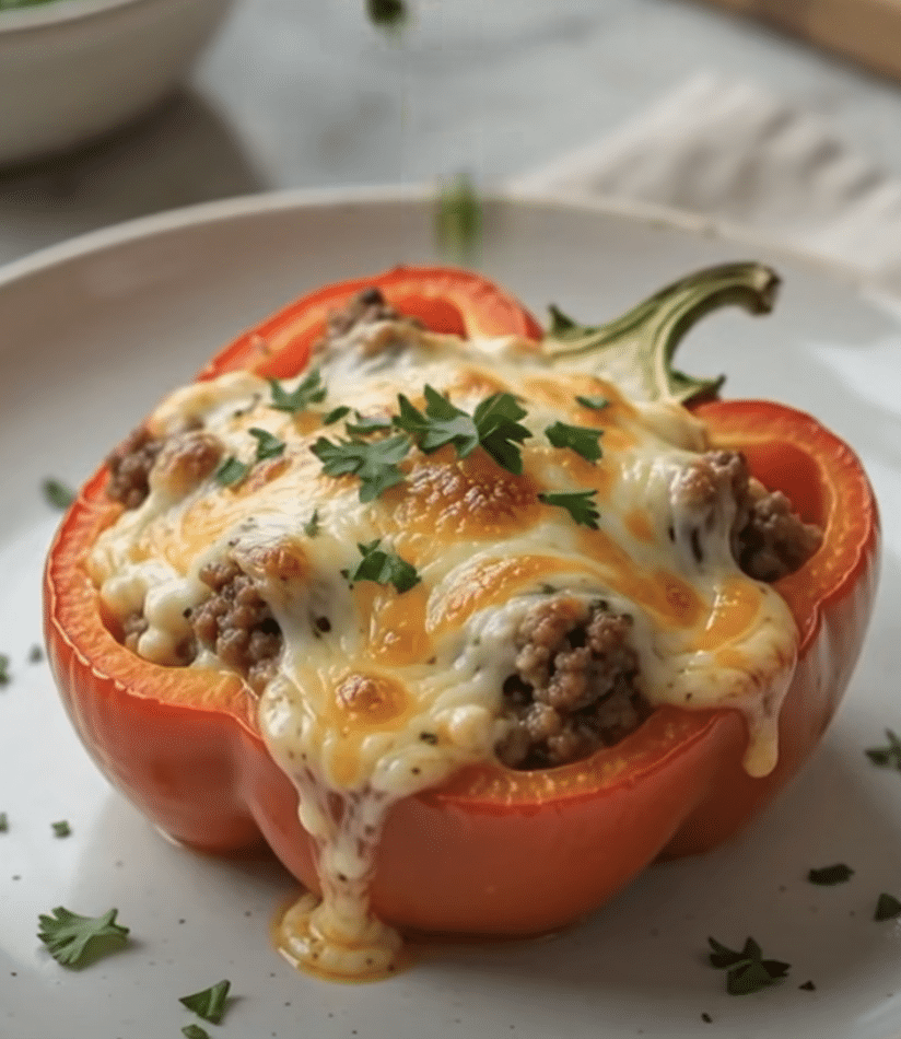 3-Ingredient Stuffed Pepper Skillet
