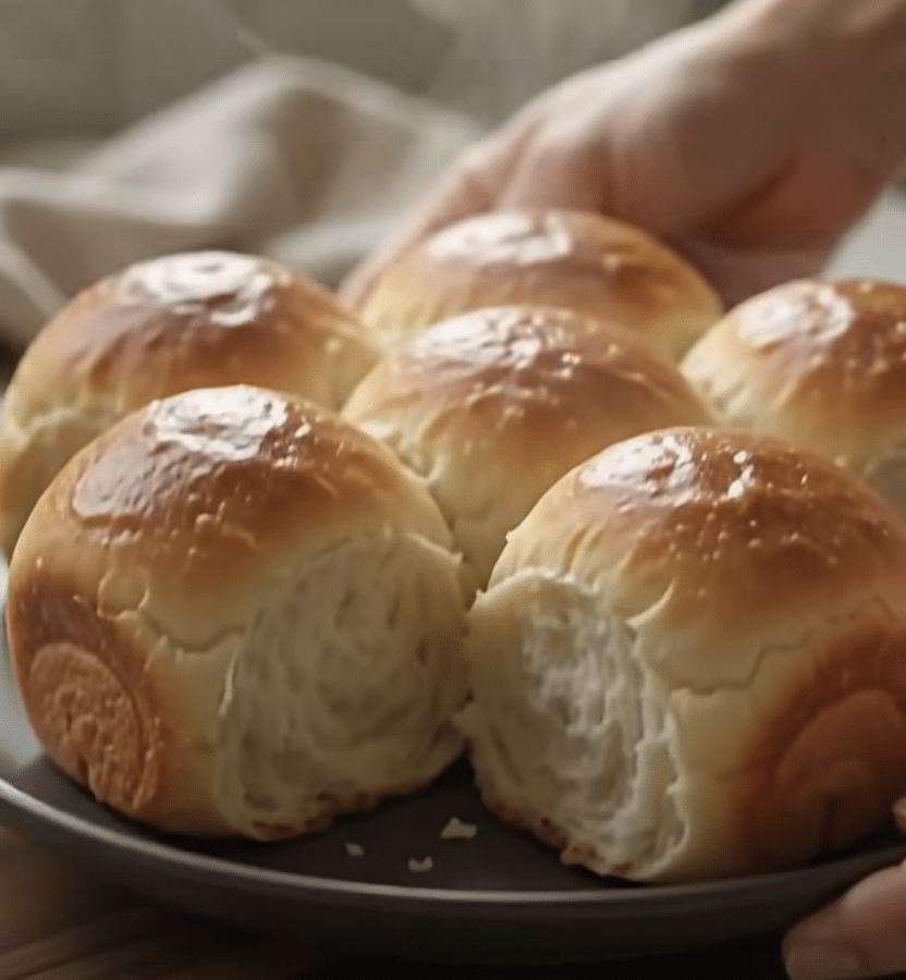 2-Ingredient Soft Fluffy Pull-Apart Bread